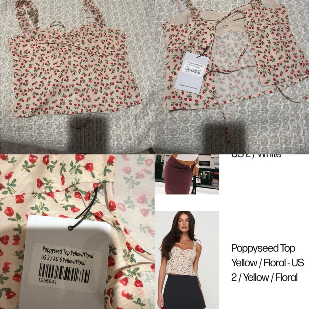 Princess Polly Poppyseed Crop Camisole